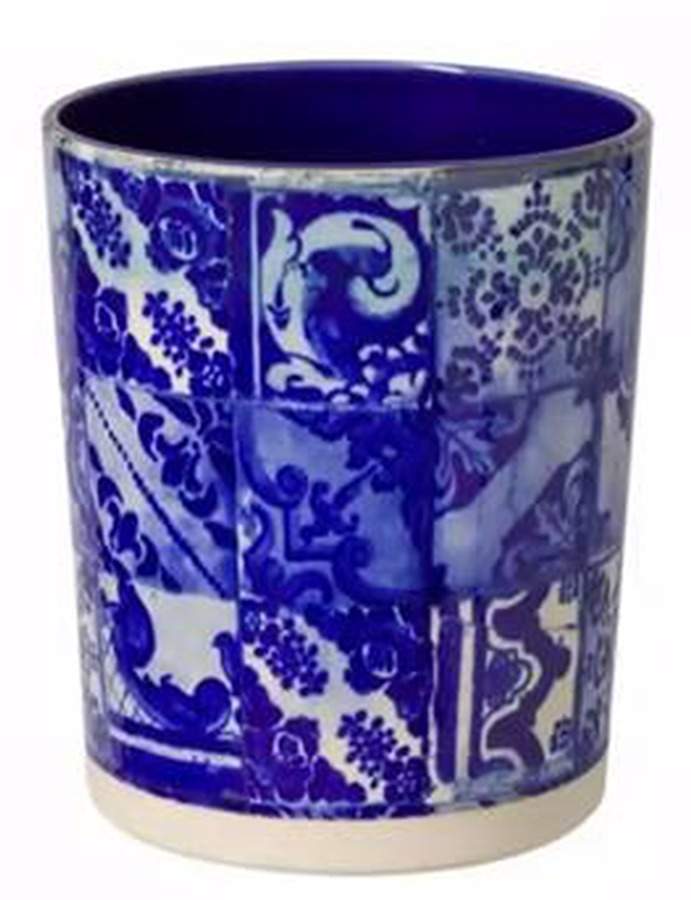 Lisboa China Waste Basket by Costa Nova China-1