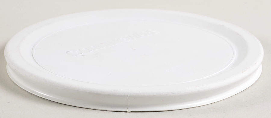 French White Blue Trim Plastic Lid for Individual Casserole by Corning Corelle-1