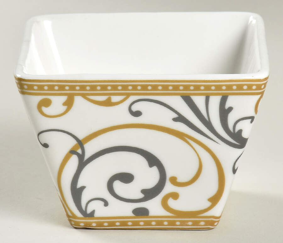 Veluto Gold Individual Square Appetizer Bowl by Ciroa-1