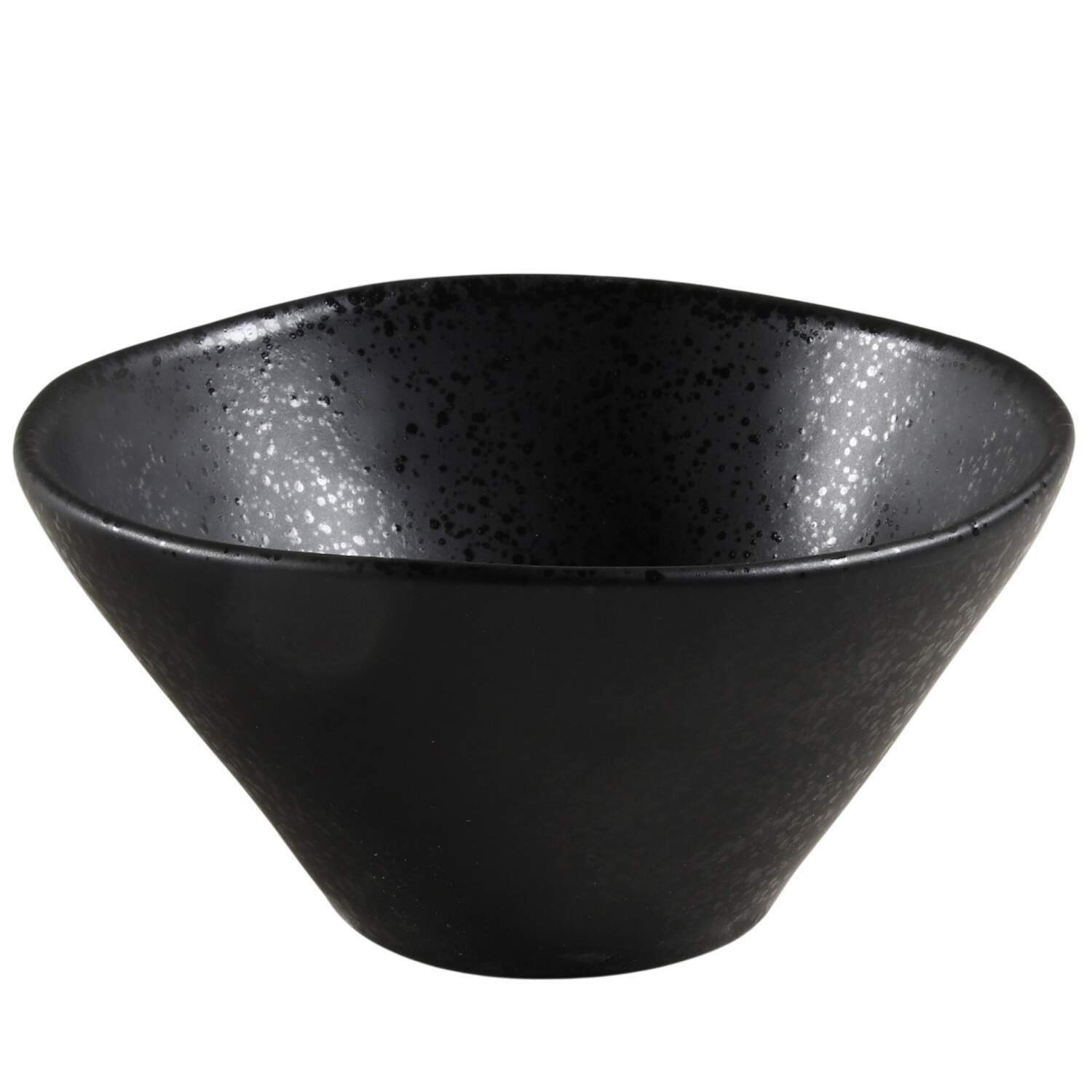 Marin Matte Black Coupe Cereal Bowl by Crate & Barrel-1