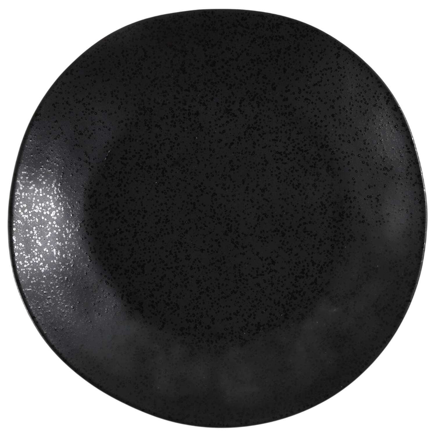 Marin Matte Black Dinner Plate by Crate & Barrel-1