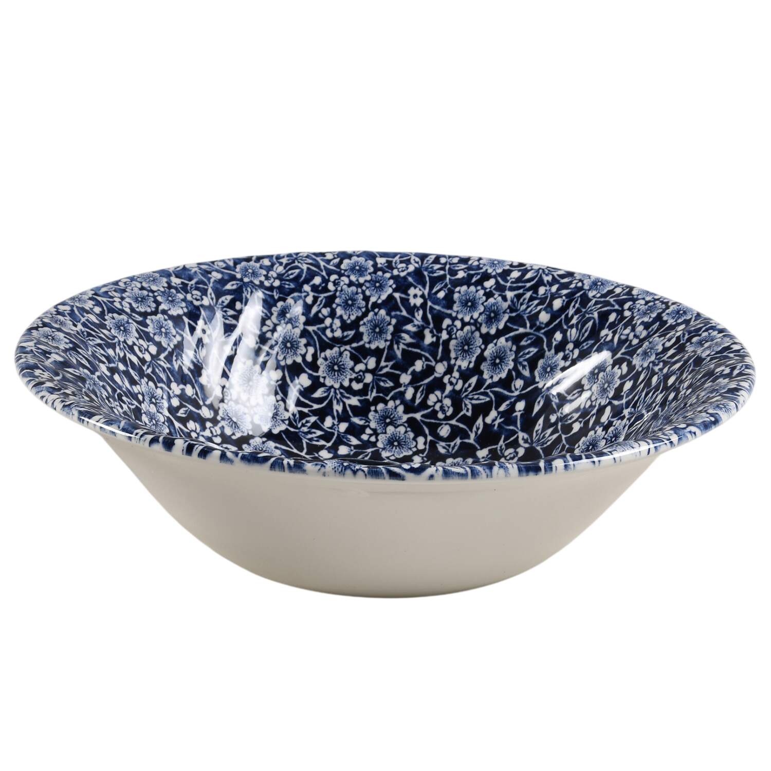 Calico Blue (Chelsea Shape) 9" Round Vegetable Bowl by Churchill-1