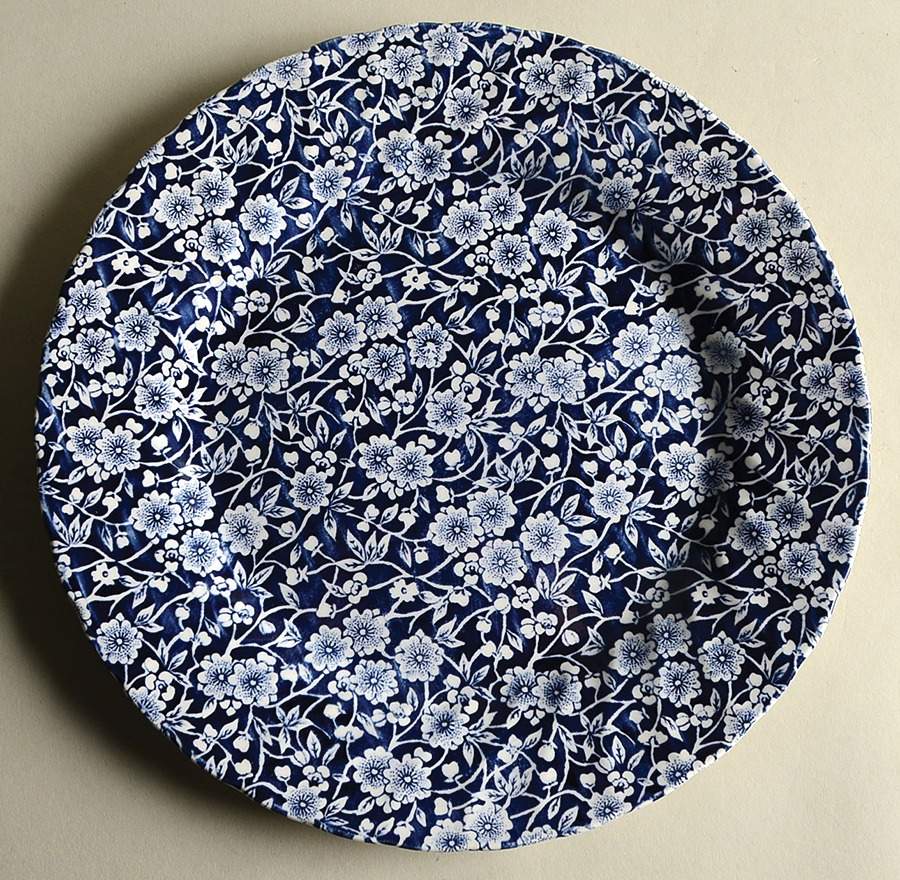 Calico Blue (Chelsea Shape) Dinner Plate by Churchill-1