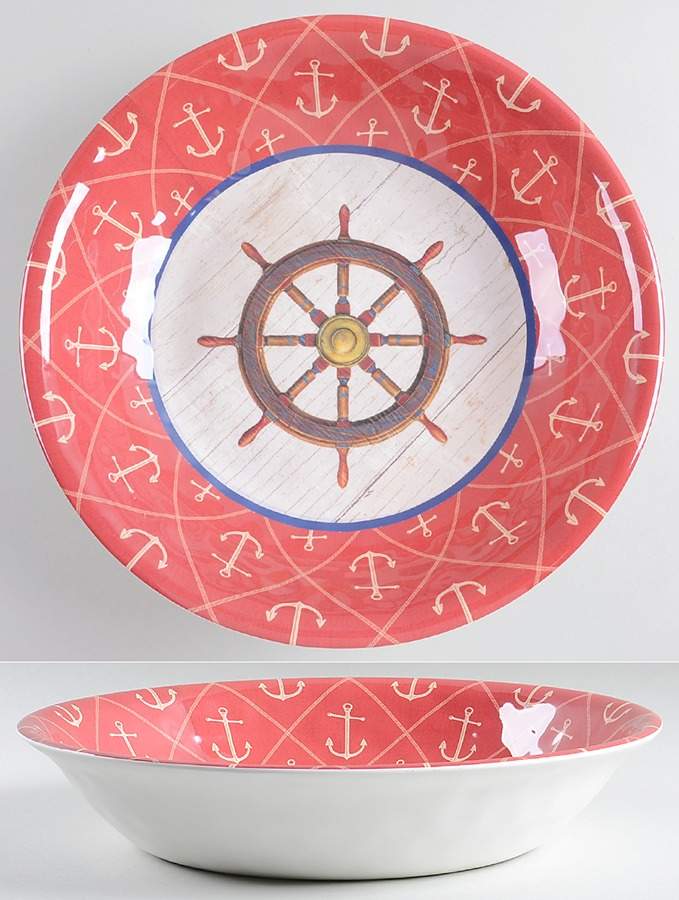 Nautique (Melamine) 13" Round Serving Bowl by Certified International-1