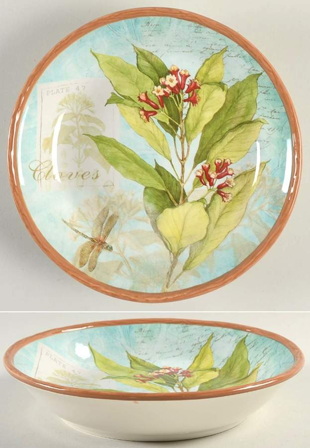 Herb Blossoms 8" Soup/Pasta Bowl by Certified International-1