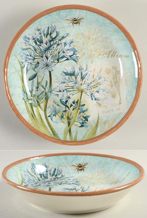 Herb Blossoms 8" Soup/Pasta Bowl by Certified International-1