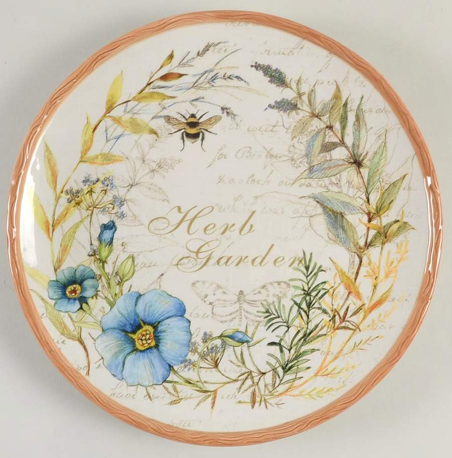 Herb Blossoms Dinner Plate by Certified International-1
