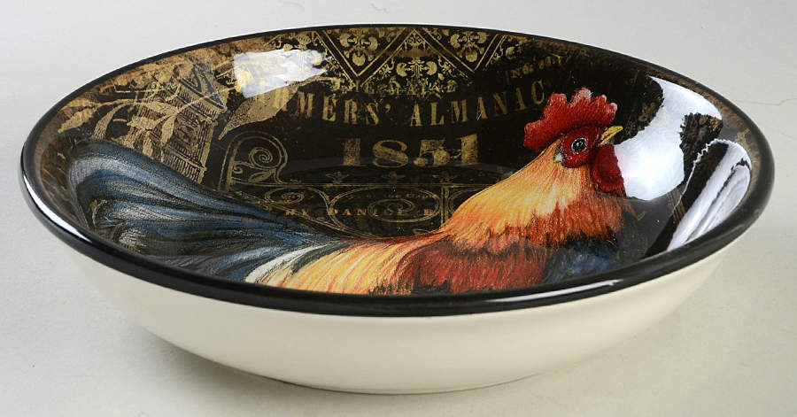 Gilded Rooster 9" Soup/Pasta Bowl by Certified International-1