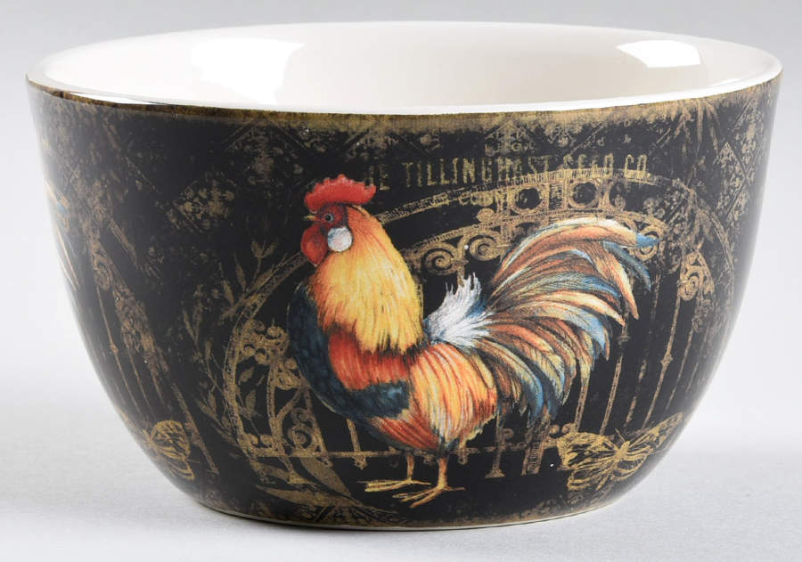 Gilded Rooster Individual Ice Cream Dish by Certified International-1