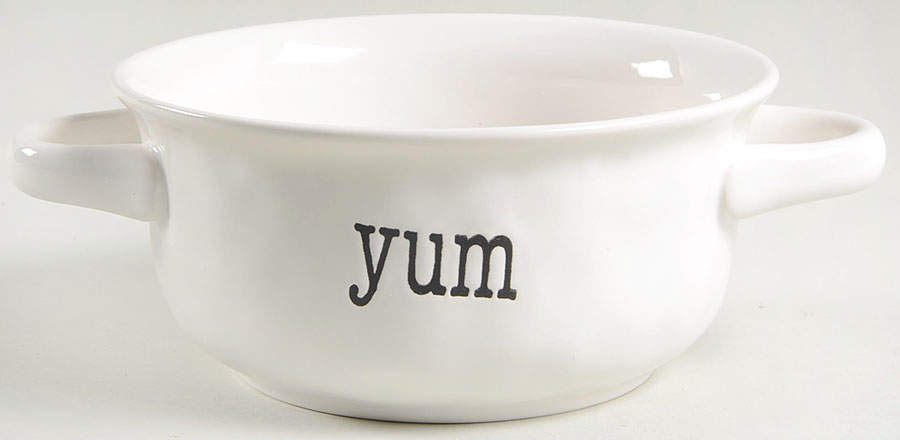 Just Words Individual Handled Soup Bowl by Certified International-1