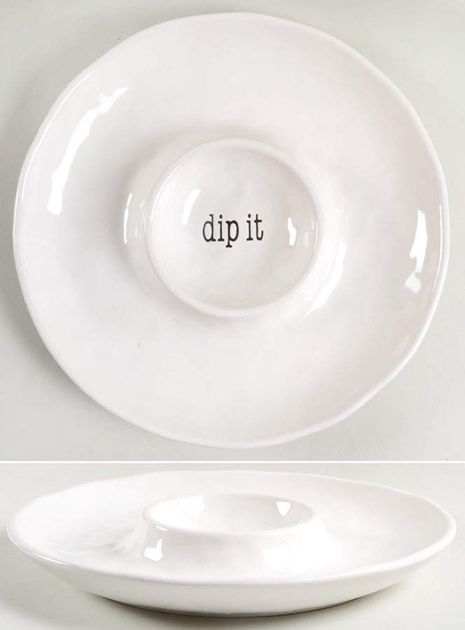 Just Words 1 Piece Chip & Dip by Certified International-1