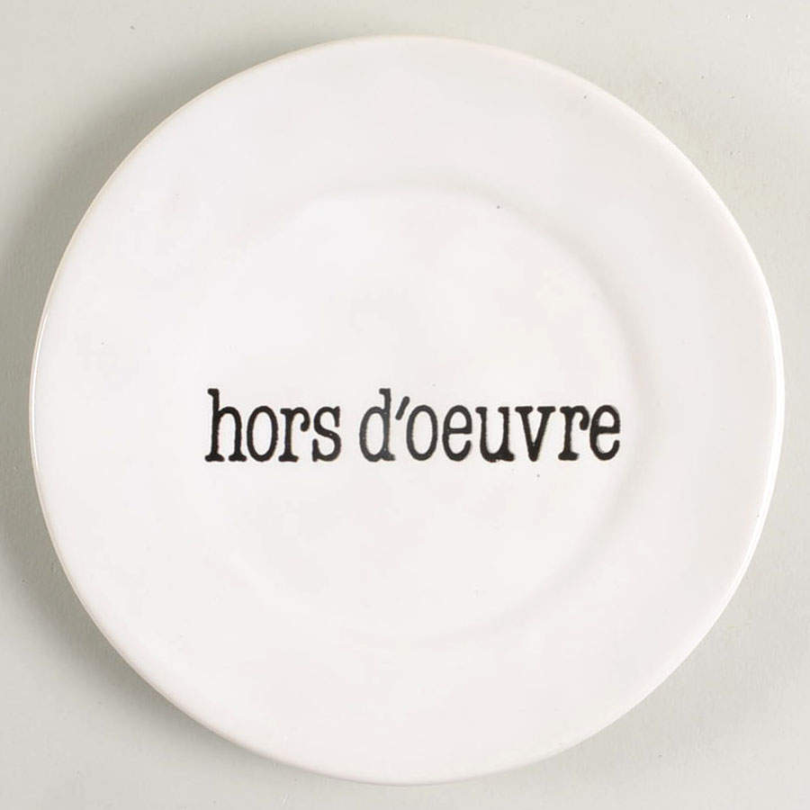 Just Words Canape Plate by Certified International-1