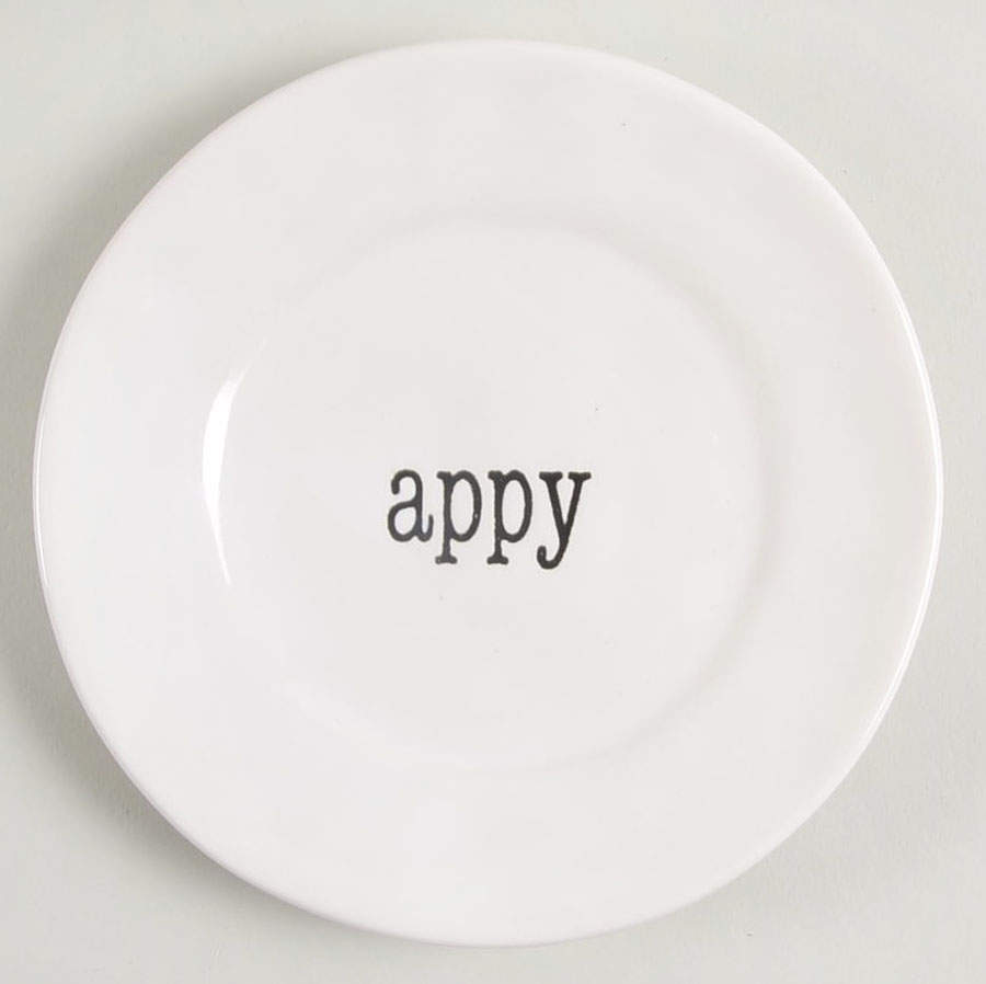 Just Words Canape Plate by Certified International-1