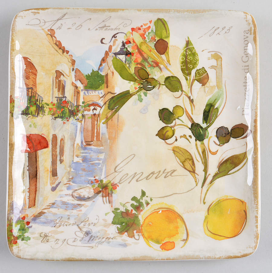 Piazzette Square Salad Plate by Certified International-1