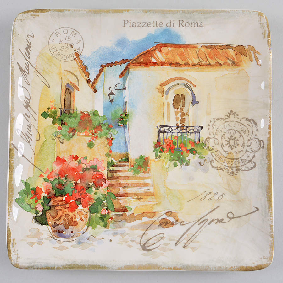 Piazzette Square Dinner Plate by Certified International-1