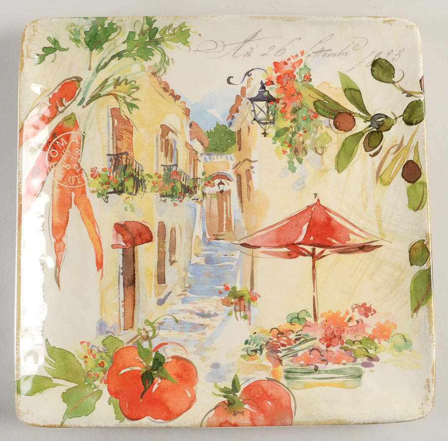 Piazzette 12" Square Serving Platter by Certified International-1