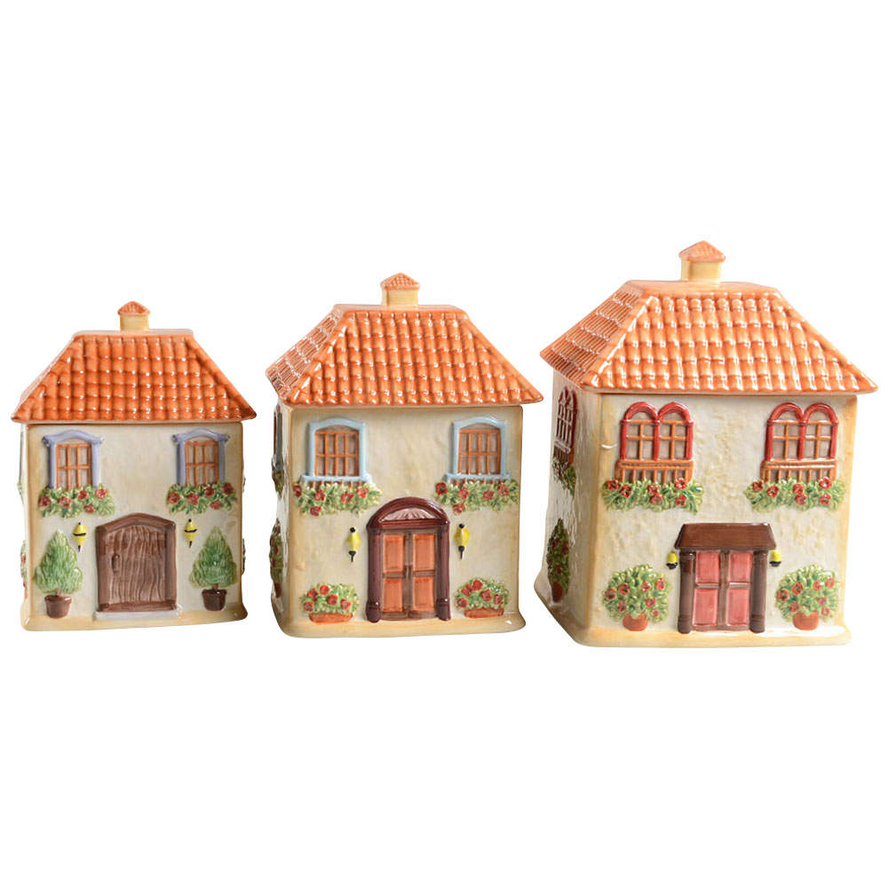 Piazzette (3 Piece) Figural Canister Set by Certified International-1