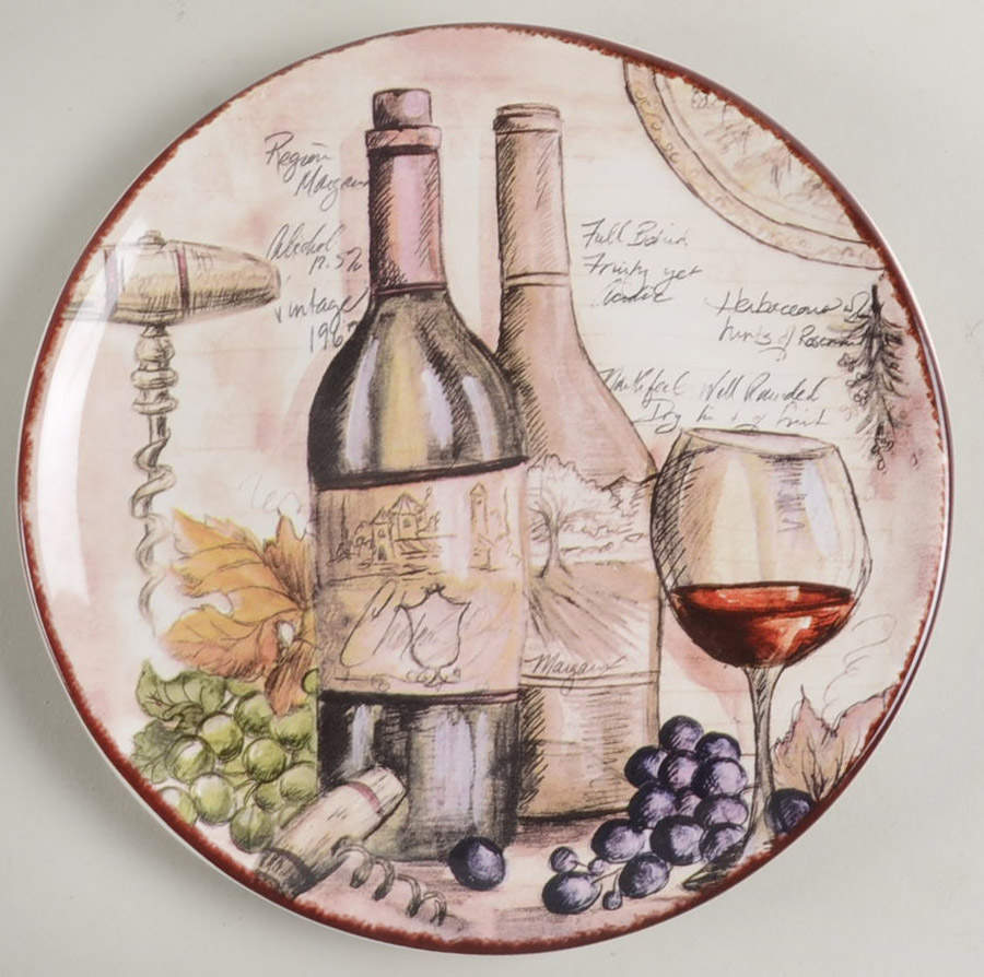 Vintners Journal 7" Plate for 2 Tier Server by Certified International-1