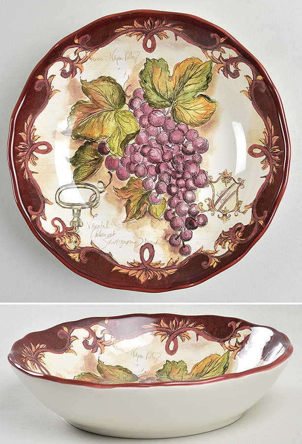 Vintners Journal 8" Soup/Pasta Bowl by Certified International-1