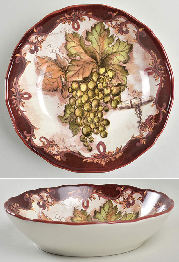 Vintners Journal 8" Soup/Pasta Bowl by Certified International-1