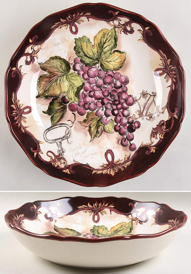 Vintners Journal 13" Pasta Serving Bowl by Certified International-1