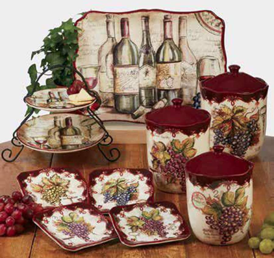 Vintners Journal (3 Piece) Canister Set (Box Set) by Certified International-1