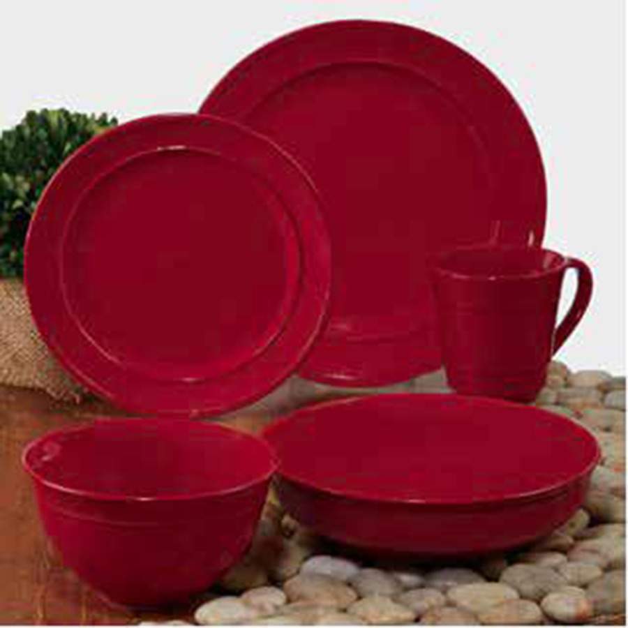 Orbit Red Dinner Plate by Certified International-1