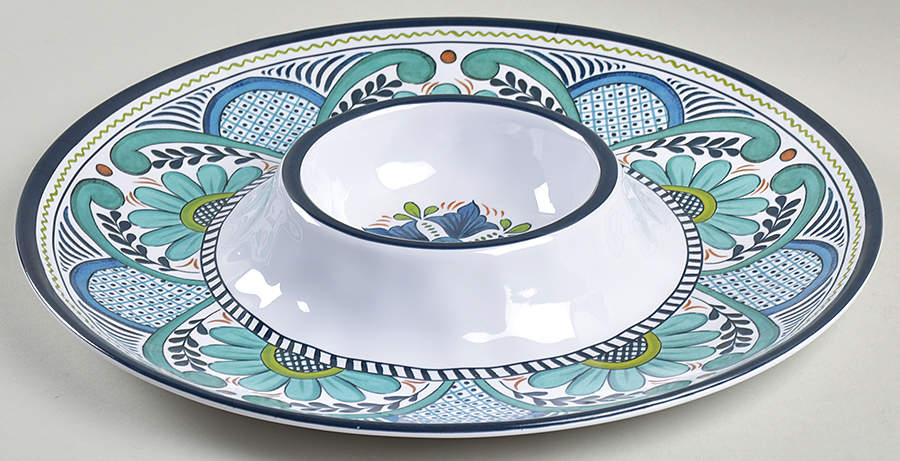 Talavera (Melamine) 1 Piece Chip & Dip by Certified International-1