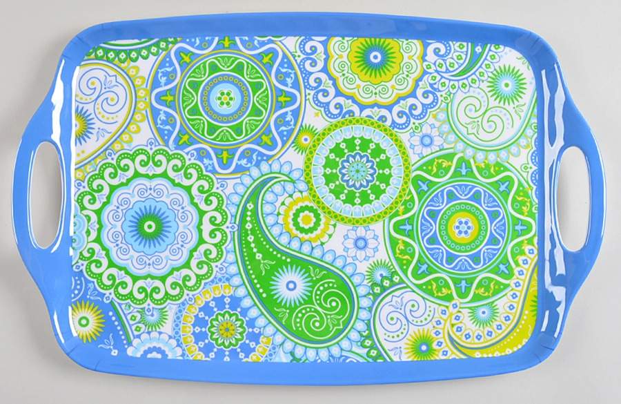 Boho (Melamine) 19" Handled Tray by Certified International-1