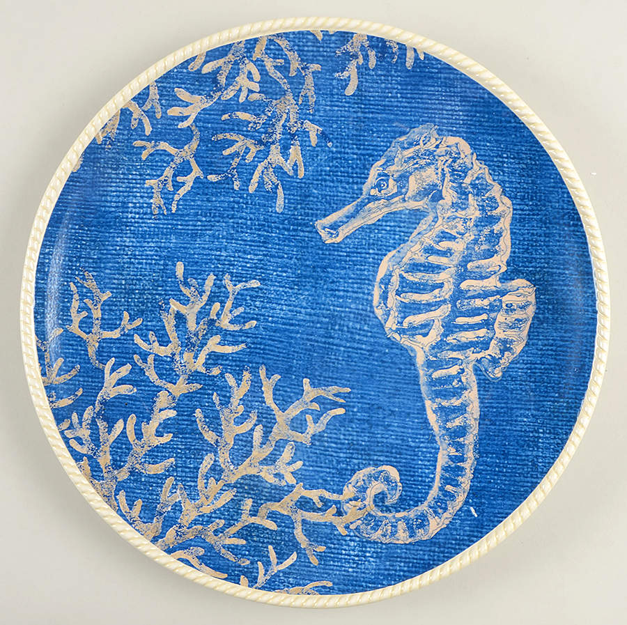 Seaside 13" Chop Plate (Round Platter) by Certified International-1