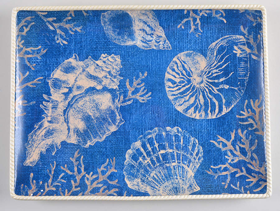 Seaside 16" Rectangular Serving Platter by Certified International-1