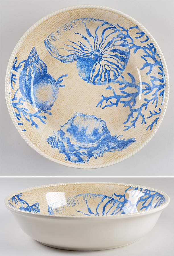 Seaside 13" Pasta Serving Bowl by Certified International-1