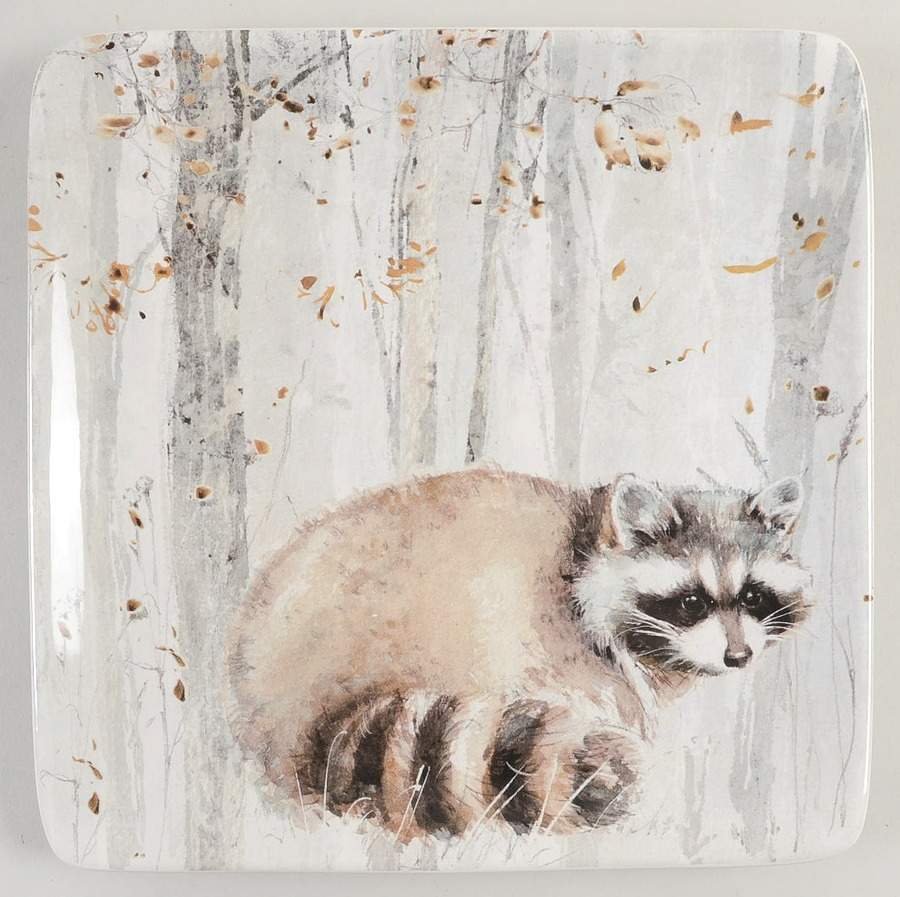 A Woodland Walk Square Salad/Dessert Plate by Certified International-1