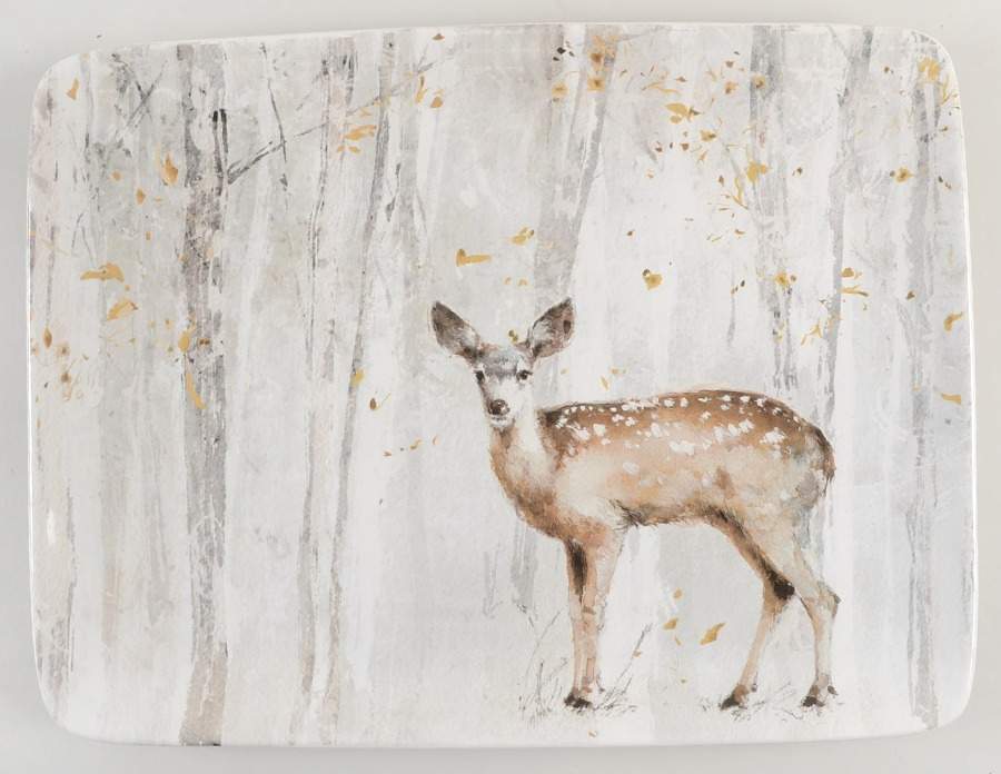 A Woodland Walk 16" Rectangular Serving Platter by Certified International-1