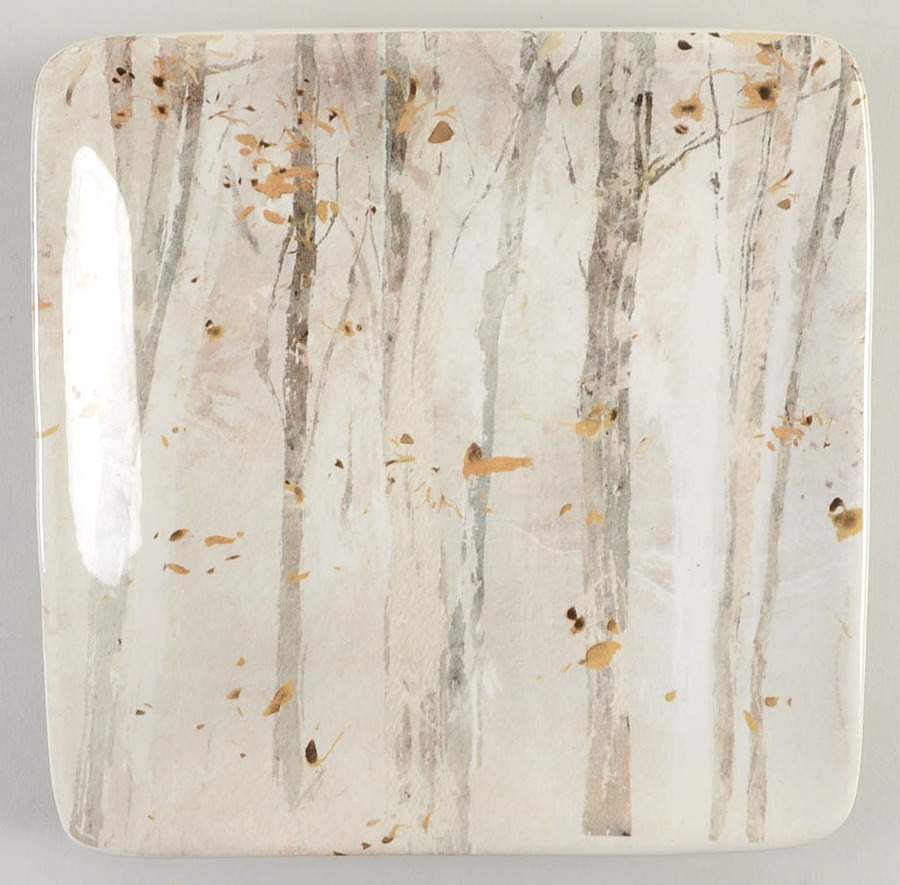 A Woodland Walk Square Canape Plate by Certified International-1