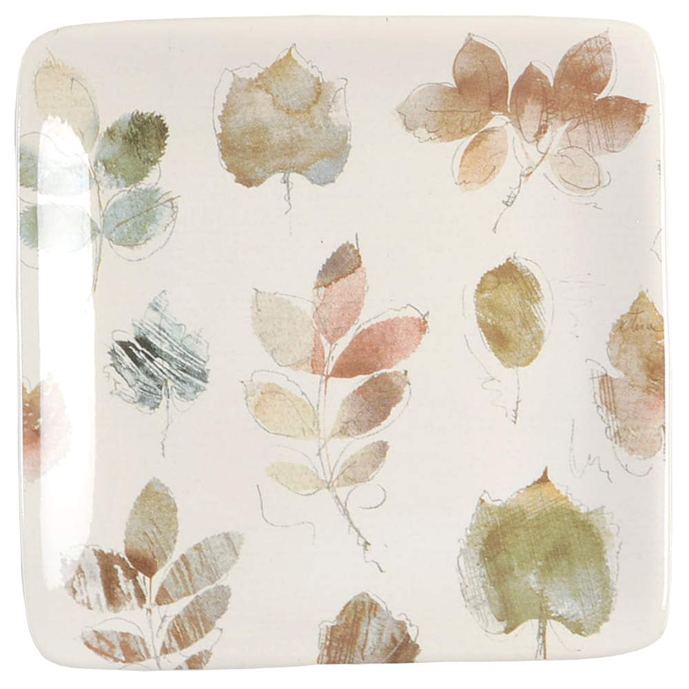 A Woodland Walk Square Canape Plate by Certified International-1