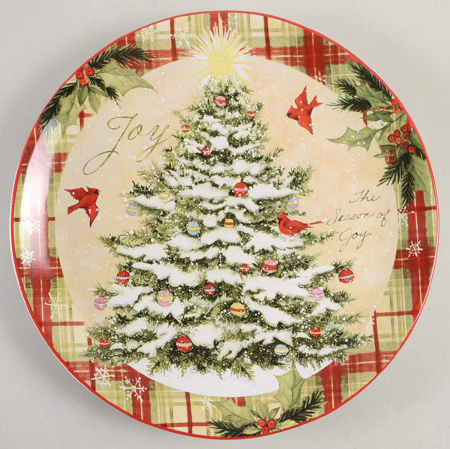 Holiday Wishes 13" Chop Plate (Round Platter) by Certified International-1