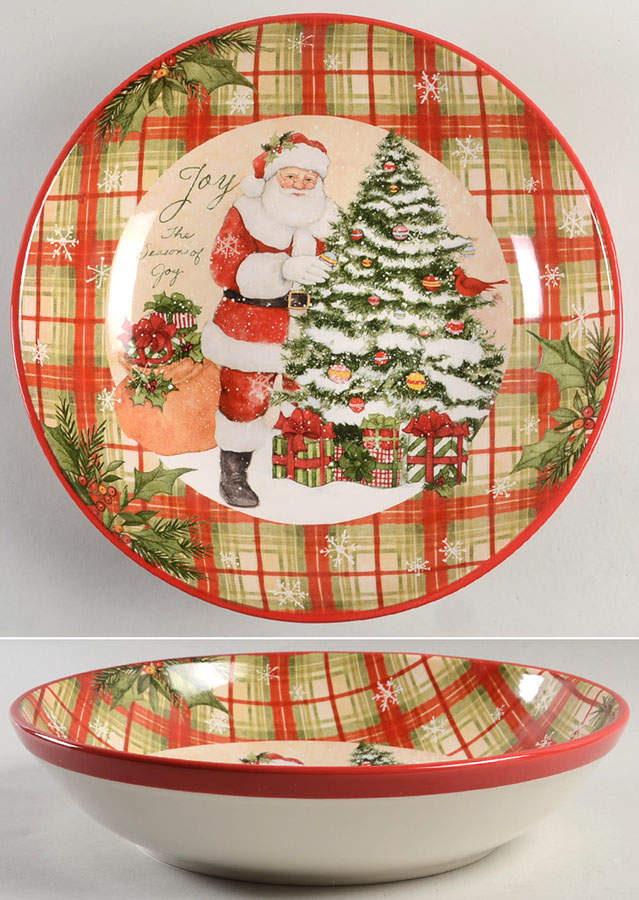 Holiday Wishes 13" Pasta Serving Bowl by Certified International-1