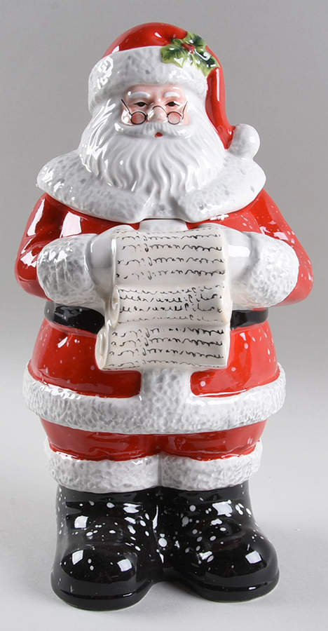 Holiday Wishes Figural Cookie Jar & Lid by Certified International-1