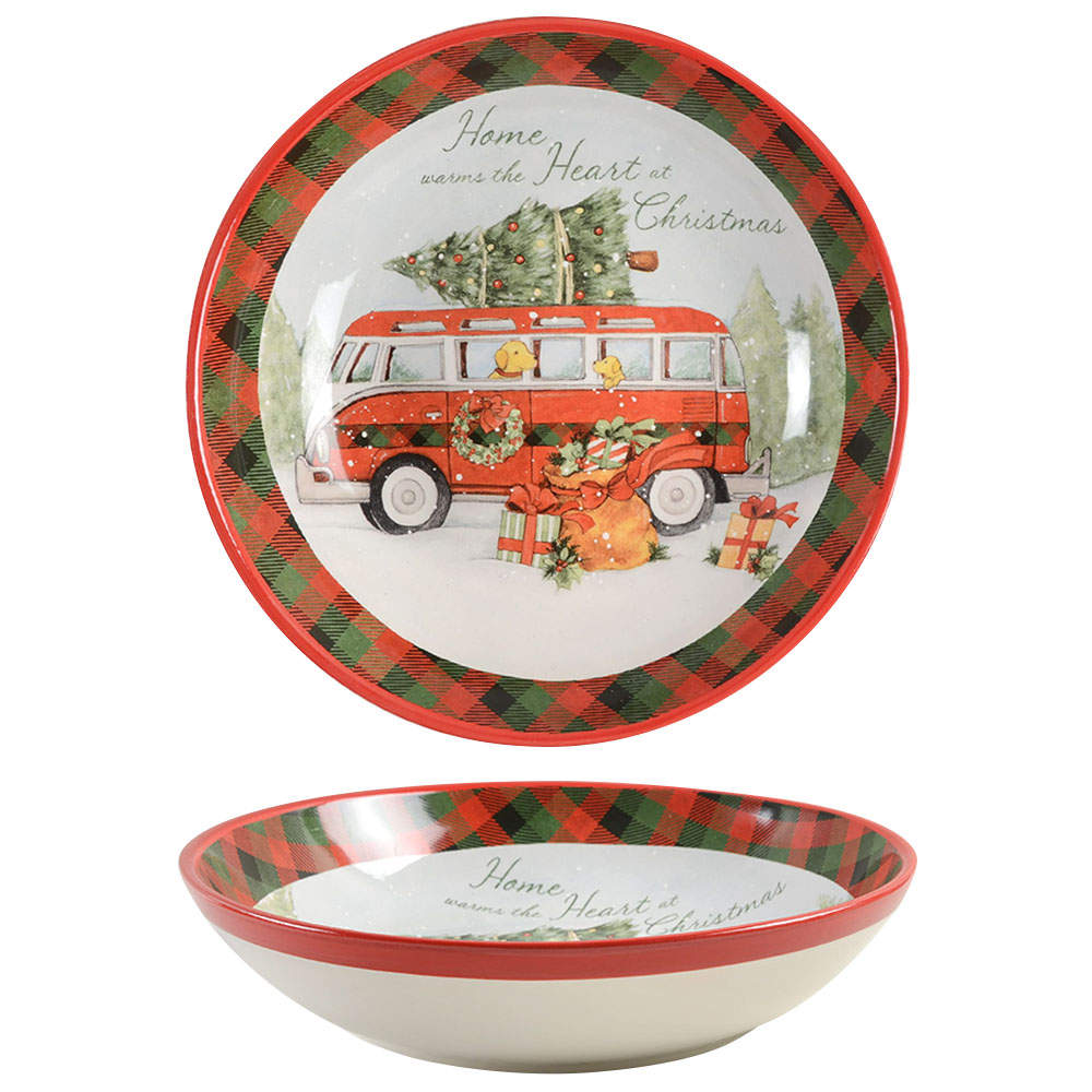 Home for Christmas 13" Pasta Serving Bowl by Certified International-1