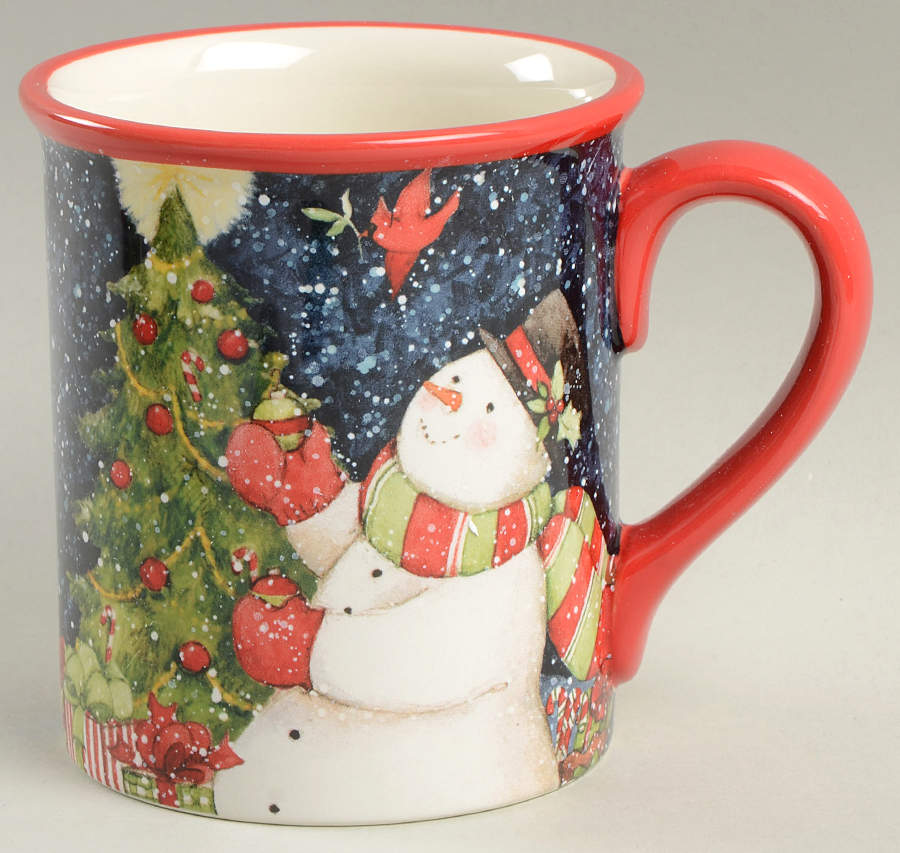 Starry Night Snowman Mug by Certified International-1
