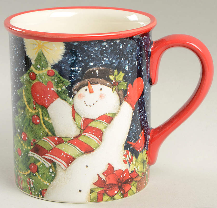 Starry Night Snowman Mug by Certified International-1
