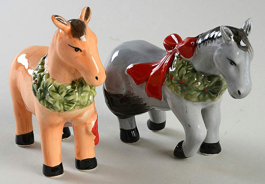 Christmas on the Farm Figural Salt & Pepper Set by Certified International-1