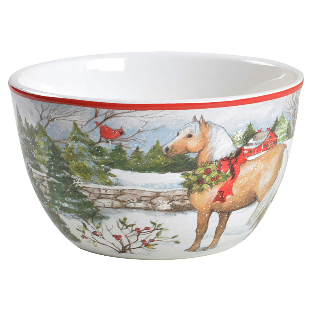 Christmas on the Farm Individual Ice Cream Dish by Certified International-1