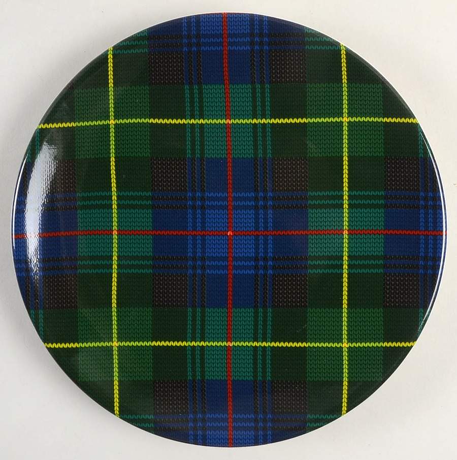 Christmas Plaid Salad/Dessert Plate by Certified International-1