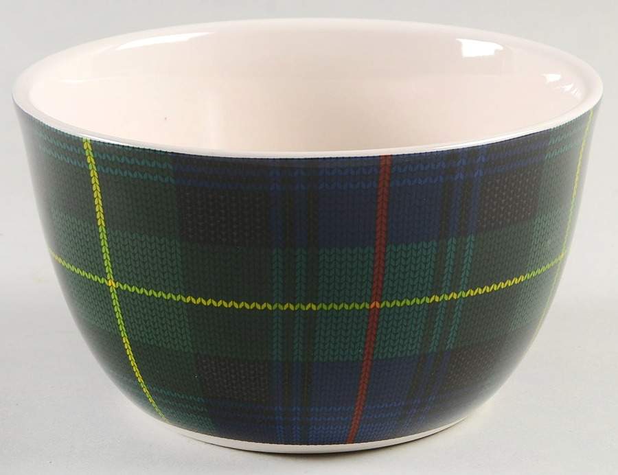 Christmas Plaid Individual Ice Cream Dish by Certified International-1
