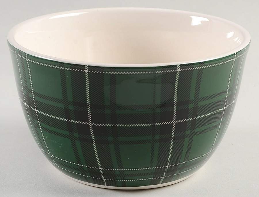 Christmas Plaid Individual Ice Cream Dish by Certified International-1