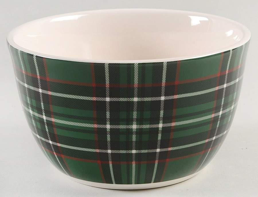 Christmas Plaid Individual Ice Cream Dish by Certified International-1