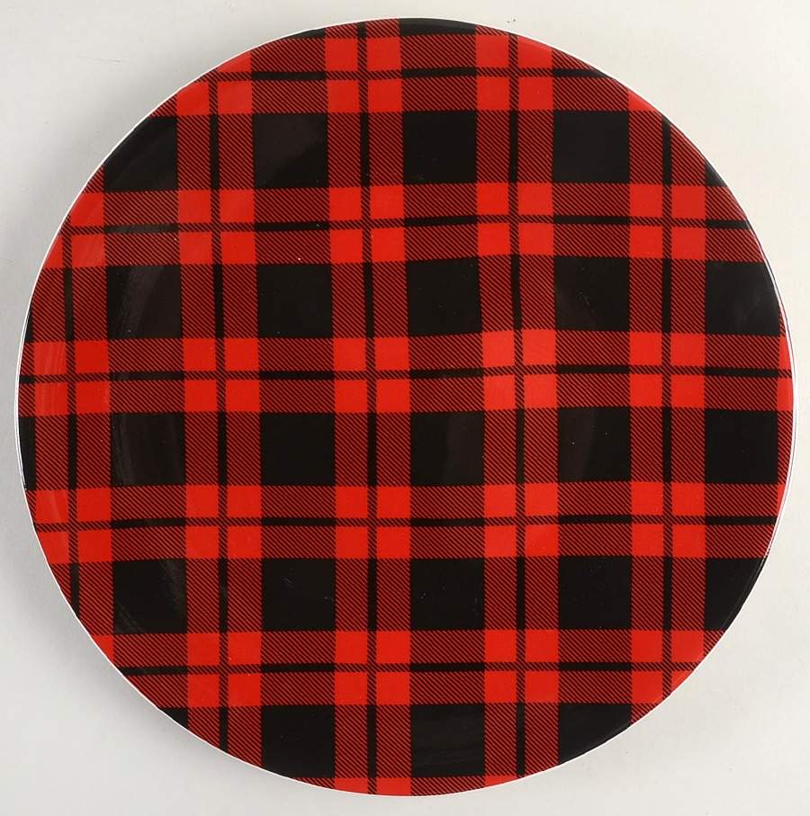 Christmas Plaid Dinner Plate by Certified International-1