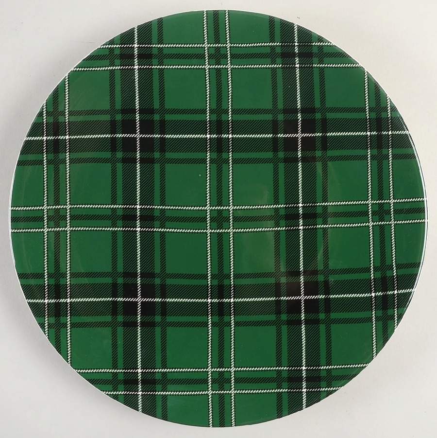 Christmas Plaid Dinner Plate by Certified International-1